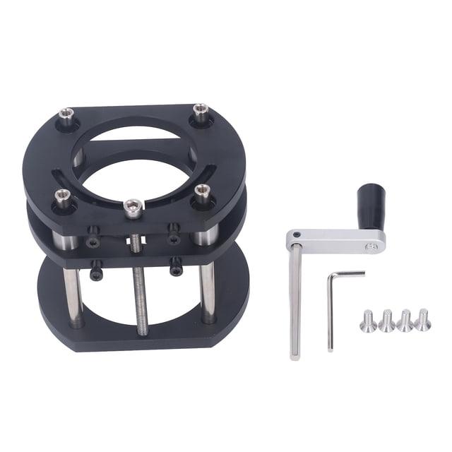 braveheart High Strength Aluminum Alloy Router Lift Base For Woodworking Projects Easy To Install And Operate Black