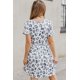 thumbnail image 1 of ABPHQTO Vestido de mujer de punto con estampado de guepardo y manga corta, 1 of 5