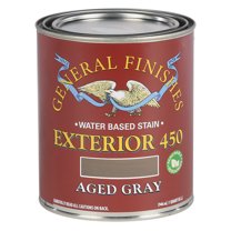 General Finishes Exterior 450 Water Based Wood Stain, 1 Quart, Aged Gray
