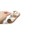 thumbnail image 3 of THEE BRON Girls Sandals-Toddler Kids Dress Open Toe Summer Sandals-White (6-12M), 3 of 5