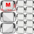 thumbnail image 1 of Simple Transparent Cosmetic Bag PVC Waterproof Clear Makeup Storage Case Travel Make Up Organizer Pouch Bath Toiletry Wash Bag DMH, 1 of 7