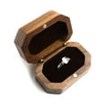 thumbnail image 1 of Double Square Ring Box, Wedding Ring Box, Wooden Ring Box, Wooden Ring Box, Wedding Ring Box, for Valentine's Day Wedding Engagement, for Marriage Proposal, 1 of 5