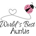 thumbnail image 3 of CafePress - World's Best Auntie Ladybug Women's Light Pajamas - Women's Short Sleeve Print T-Shirt and Pants Light Cotton Pajama Set, 3 of 7