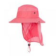 thumbnail image 1 of Dégagement! Chapeau de Pêcheur Pliable Enfants Garçon Fille Été Voyage en Plein Air Chapeau de Soleil Réglable Chapeau Rabat Parasol Protection Anti UV Chapeaux de Randonnée Rose, 1 of 9