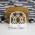 thumbnail image 5 of Home Basics Iris Collection Cast Iron Tablet and Cookbook Holder Stand, White, 5 of 5