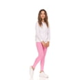 thumbnail image 2 of Pink Angel Girls’ 5-Pack Leggings – Hearts, Bows and Solid Colors in Pink, Black and Gray – Cute and Comfortable Cotton Stretch Pants, 2 of 12