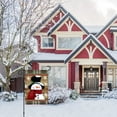 thumbnail image 4 of Smile Snowman with Red Scarf Outdoor ard Decorative Snowflake Winter Garden 12x18 Inch, 4 of 6