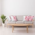 thumbnail image 4 of Ambesonne Floral Throw Pillow Cover 4 Pack, Cherry Blossom Petals, 16", Pale Pink White, 4 of 7