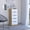 Multicolor#1, variant on Chests Of Drawers, 5 Drawers Dresser Maryland, Metal Handle, White / Pine Finish, Multicolor Dressers,Particle Board Wooden Dressers, Furniture Bedroom Furniture Dressers, Chests & Wardrobes