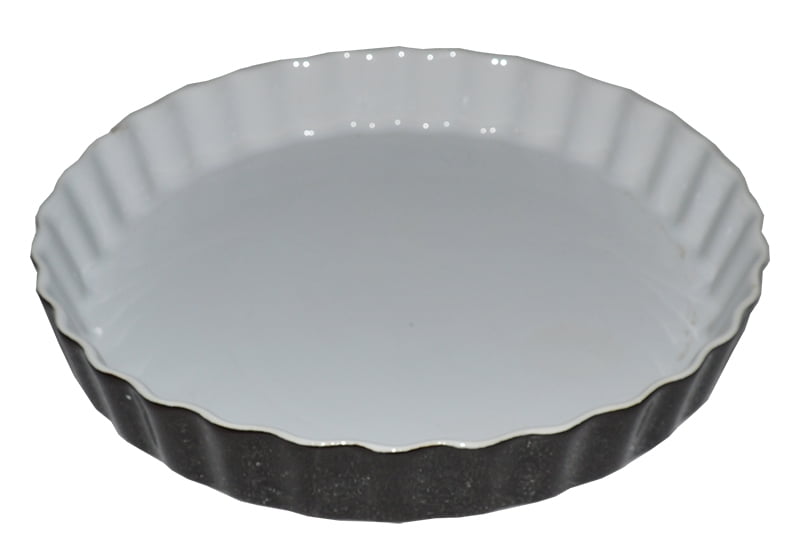 INTBUYING 11" Pizza Baking Pan Ceramic Baking Tray for Microwave Oven