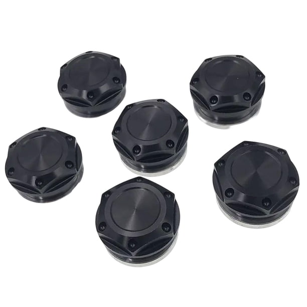 Juego de tapones para orificios de marco de motocicleta, fáciles de instalar, piezas de repuesto de aluminio de primera calidad Negro