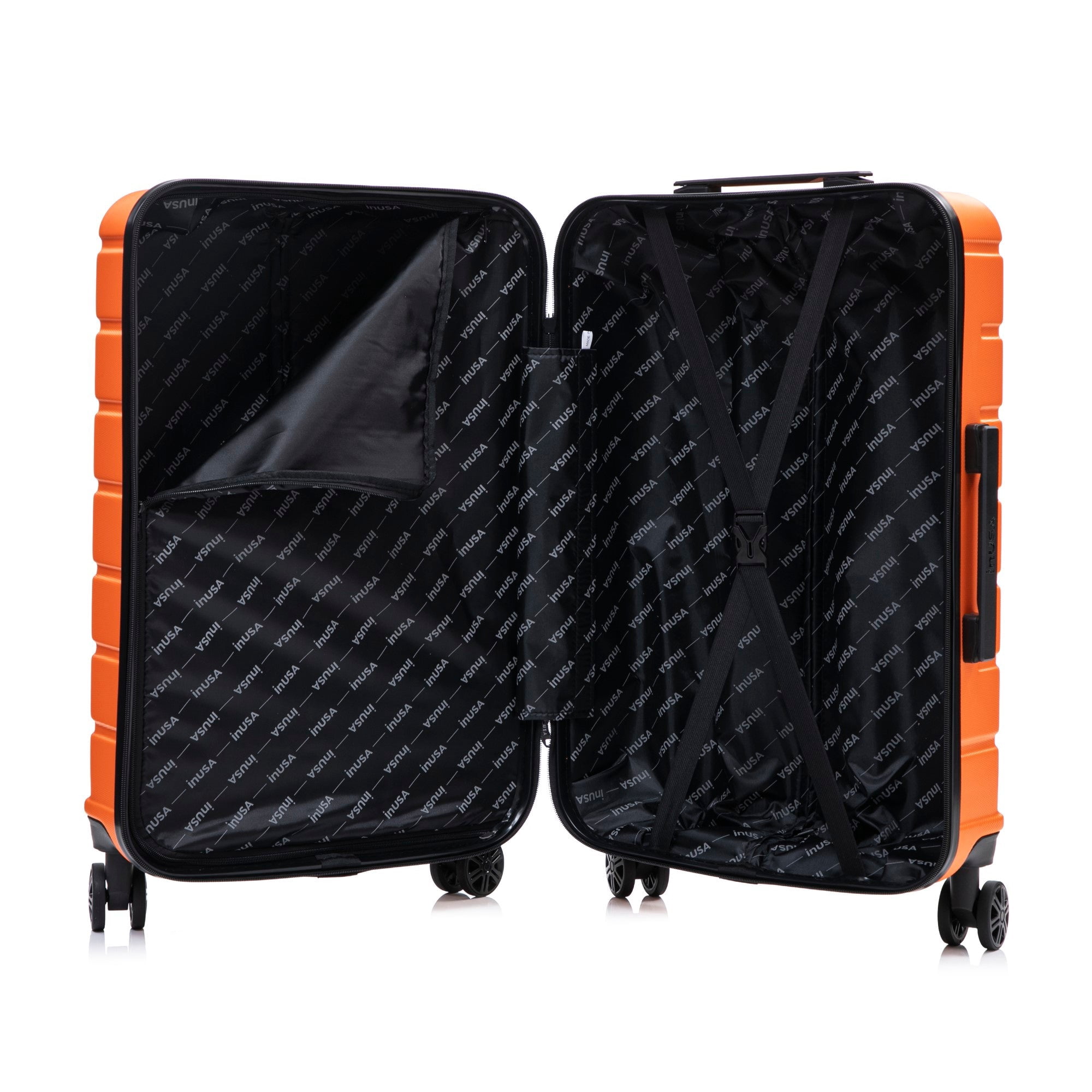 InUSA TREND 32" Extra-Large Hardside Lightweight Luggage with Spinner Wheels, Handle, Trolley, Orange