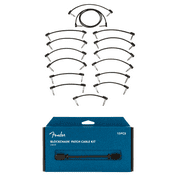 Fender Blockchain Patch Cable Kit, Black, Size Large 15 Cables #0990825602