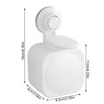thumbnail image 2 of Dispensador de jabón de pared, caja de almacenamiento de champú manual, contenedor de loción de ducha para oficina, baño, cocina, color blanco Speravity LF0090-01B, 2 of 6