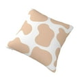 thumbnail image 3 of YFYANG Square Decorative Throw Pillow Case (Without Pillow Insert), Brown Cow Print Bedroom Sofa Car Cushion Cover, 20"x20", 3 of 9