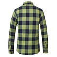 thumbnail image 2 of SSLR Flannel Shirts for Men, Long Sleeve Button Down Shirt Lightweight Plaid Brushed Casual, 2 of 8