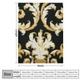 thumbnail image 4 of COMIO  Baroque Throw Blanket,Vintage Baroque Rococo Victorian Renaissance Style Pattern Thorw Blanket Soft Warm Decorative Blanket for Bed Couch Sofa Office Blanket, 4 of 6