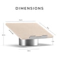 thumbnail image 2 of HumanCentric Laptop Riser for Desk in Maple Wood Top and Space Gray Aluminum Base, Compatible with MacBook and Other Laptops Up to 16 Inches, Ergonom, 2 of 3