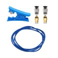 thumbnail image 1 of 3D Printer Kit PTFE Tubing Hose Pipe 2 Meter for 1.75mm Filament with PTFE Tube Cutter 2pcs PC4-M6 Pneumatic Fittings 2pcs PC4-M10 Pneumatic Fittings Blue, 1 of 8