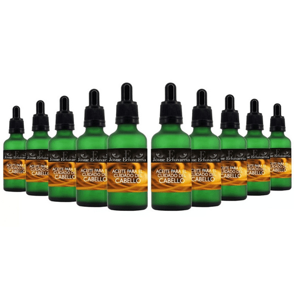 Aceite Hidratante para el Cuidado del Cabello JOSUE ECHAVARRIA 10 Frascos 50 ml