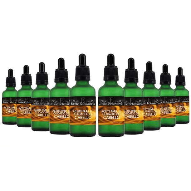 Aceite Hidratante para el Cuidado del Cabello JOSUE ECHAVARRIA 10 Frascos 50 ml