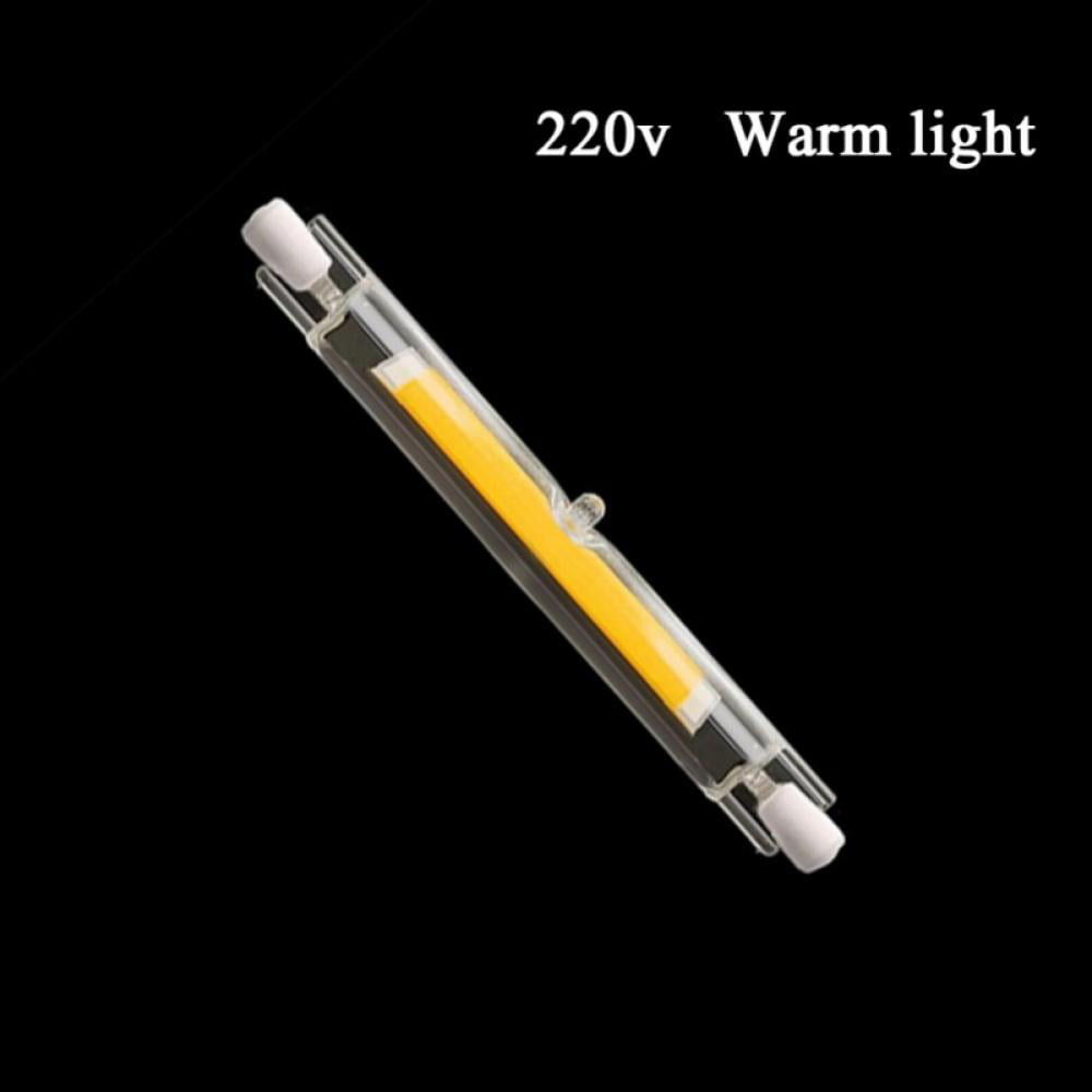 Dimmable R7S LED 78mm 10W Tube Light Bulb 2pcs 110V/230V 3000K Warm White 1000LM 100W Halogen Replacement 360° Beam Angle Double Ended Lamp for Ceiling Floodlight Lamp 
