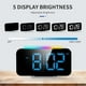 thumbnail image 3 of LED Digital Clock RGB Display Alarm Clock with Ambient Lighting Night Lamp Electronic LED Time Display Desktop Clock-B, 3 of 5