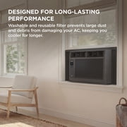 TCL 5,000 BTU Window Air Conditioner (Black) - 150 Sq ft, LED Display, Included Remote, Compact, Dorm Friendly - W5W3M-B
