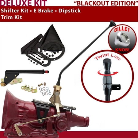 American Shifter 904 Shifter Kit Black 16 in. E Brake Trim Kit Dipstick for F1DC0