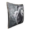 thumbnail image 2 of Fotbe Heart Illustration Pattern Velvet Decorative Throw Pillow Covers with Elegant Piping, Soft Plush Cushion Cover for Sofa, Bed, Car, Office-16"x16", 2 of 8