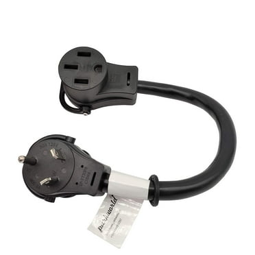 Parkworld 61162 RV Splitter Adapter Cord TT-30P to TT-30R 30A 125V & RV 50A 14-50R (1.5FT)
