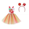 thumbnail image 1 of Robe Tutu de Noël 2025 pour Filles Tulle Princesse Robe de Fête d'Anniversaire pour Tout-Petits Filles Robe de Bal Multicolore, 1 of 7