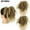 J, variant on High Temperature Silk Synthetic Messy Bun Wig with Elastic Band Natural Fiber Hairpiece