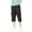 Black, variant on EHQJNJ Cycling Shorts Men Bib Men's Over the Knee Shorts Elasticated Pocket Slacks Mens Short Shorts Sexy,L