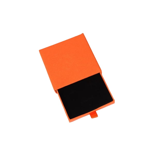Wosthever Joyero de cartón portátil de Color sólido a prueba de golpes reemplazo oreja Stud collar anillo colgante caja de almacenamiento Almacenamiento y organización del hogar Naranja 7x7x1.7cm Wosthever HA075597-53