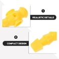 thumbnail image 4 of OULII 4pcs Desk Soccer Player Figures Plastic Yellow Colors Game Accessories, 4 of 8