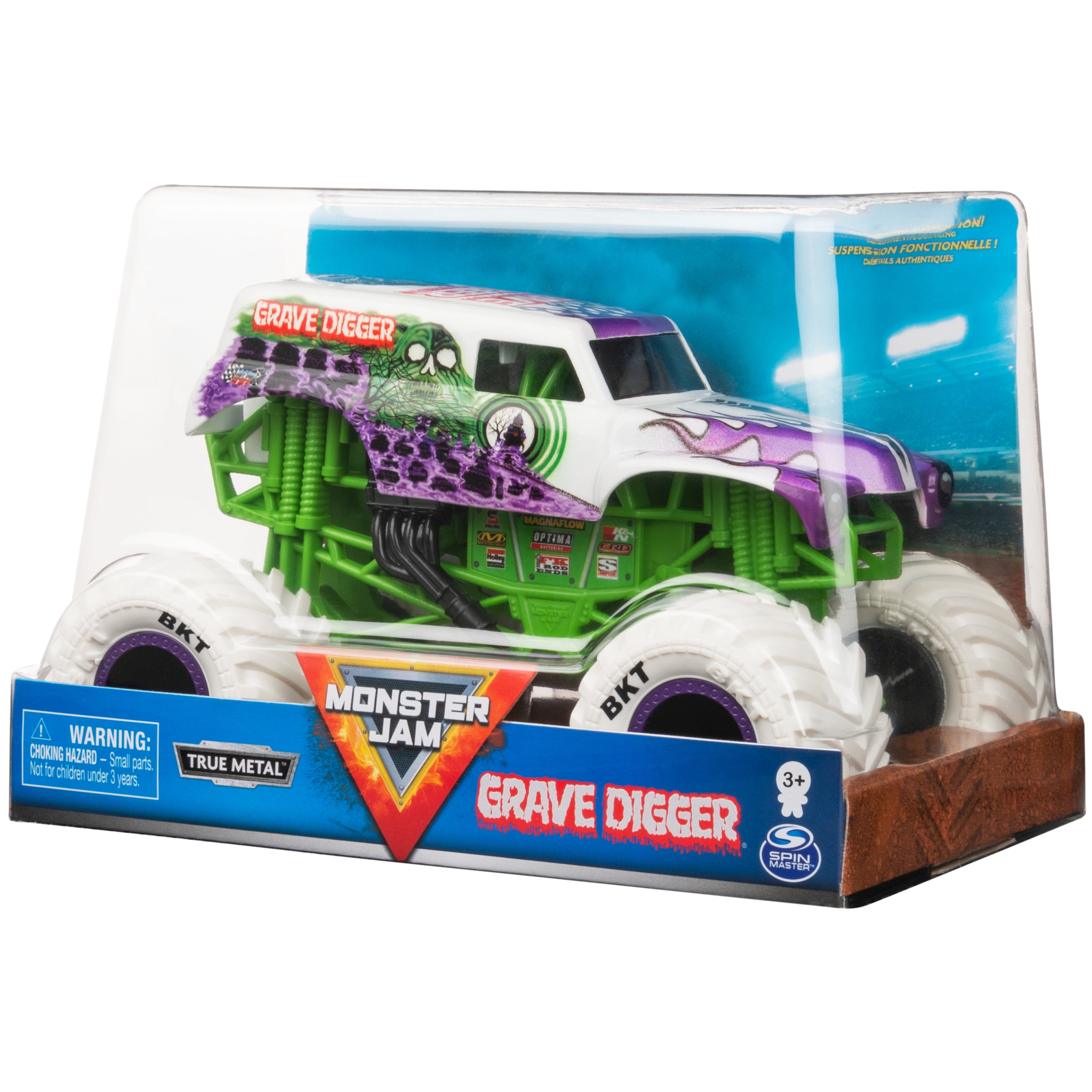 Monster Jam, Official Grave Digger Monster Truck, Collector Die-Cast Vehicle, 1:24 Scale