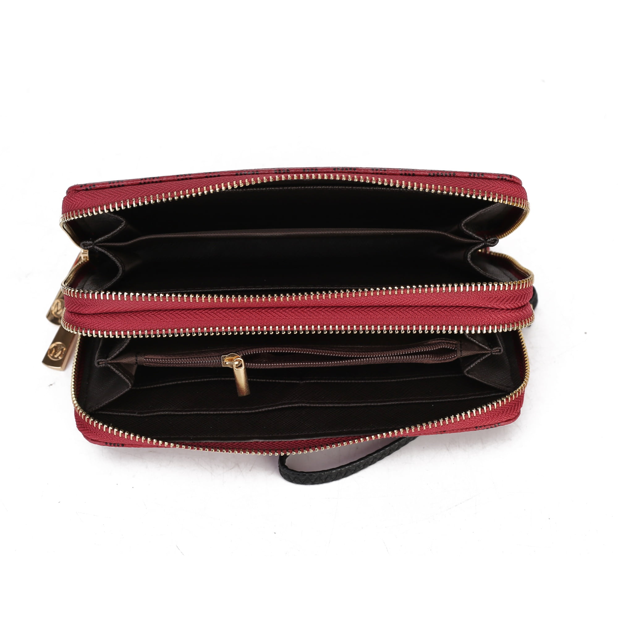 MKF Collection Daniela Wallet for Women, Vegan Leather Wristlet Purse Handbag by Mia K - Purple