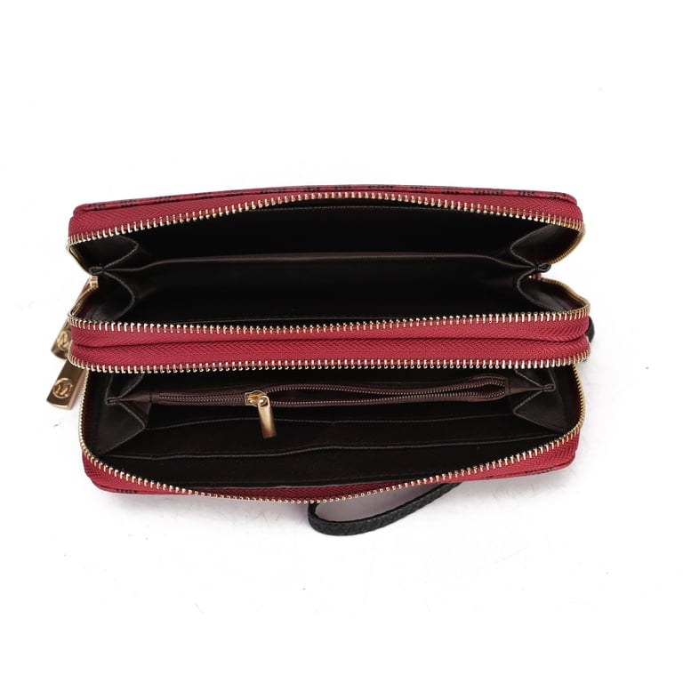 MKF Collection Daniela Wristlet Wallet, Black Vegan Leather photo 4