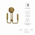 thumbnail image 7 of Modway Rekindle 2-Light Iron Metal Wall Sconce in Satin Brass, 7 of 7