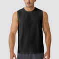 thumbnail image 4 of Cmfcve Men's Summer Tank Top Round Neck Sleeveless Under VestSolid Color Casual Muscle Tank Top, 4 of 9