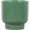 thumbnail image 3 of Mainstays 6in Petra Small Ceramic Green Planter, 3 of 6