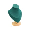 thumbnail image 1 of Support de Présentation de Collier, Support de Pendentif de Collier en Bijoux, Support de Chevalet de Collier Multiple, Support de Présentation de Collier Organisateur de Rangement de Buste, Chevalet de Collier Vert, 1 of 8