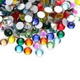 thumbnail image 4 of 288pcs Half Artificial Crystal Glass Beads Flat Back Crystals for Craft DIY Gift Making - SS30#6.4-6.6mm (Assorted Color), 4 of 9