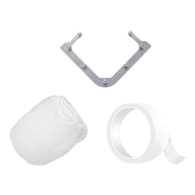 Juego de colador de esquina para fregadero de cocina, escurridor de filtro de fregadero, bolsas de red fina para cocina gris