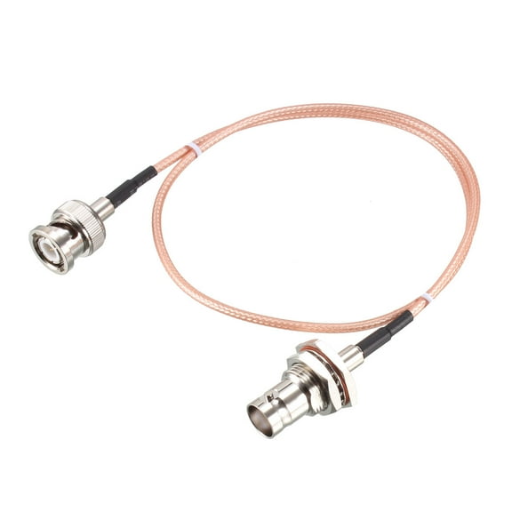 BNC Bulkhead Female to BNC Male RG316 RF Coaxial Extension Cable 50 ohm 1.5 Feet