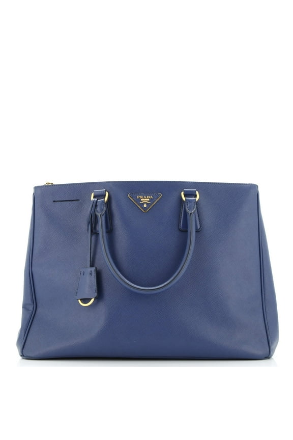 Pre-Owned Double Zip Lux Tote Saffiano Leather Medium By Rebag