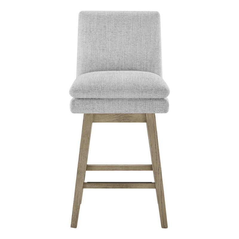 Spruce & Spring Swivel Upholstered Counter Stool Indoor Fabric Stool