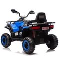 thumbnail image 3 of Sunnyfree 24V Kids Ride on ATV, 800W Ride on Toys with Parent Remote, 4 Wheeler Quad Car with Bluetooth Music, 3 Speeds, Spring Suspension, Blue, 3 of 8