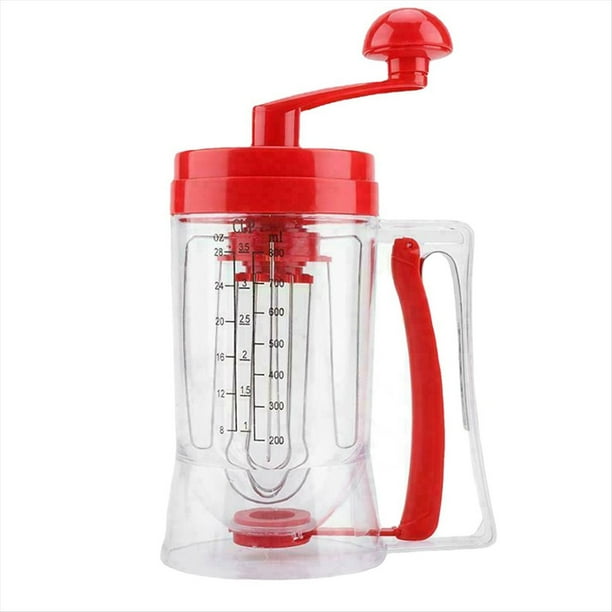 Dispensador de Masa para Cupcakes, Panqueques, Pasteles, Crema, 900 Ml, Embudo, Medidora